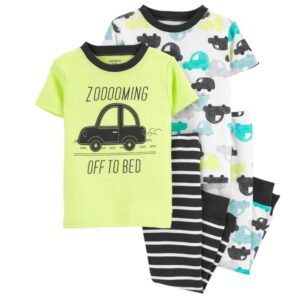 Carter's Baby Boy 4-Piece Cars 100% Snug Fit Cotton Pajamas VAT $36.63