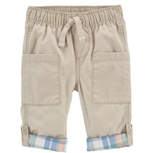 Baby B'Gosh Baby Boy Convertible Plaid Pants VAT $32.50