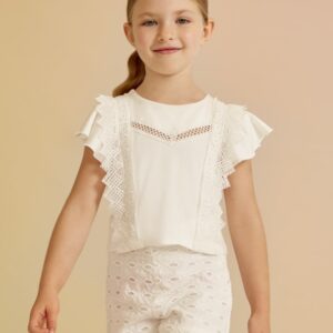 Abel & Lula Batiste Embroidered Shorts Girl VAT $75.00