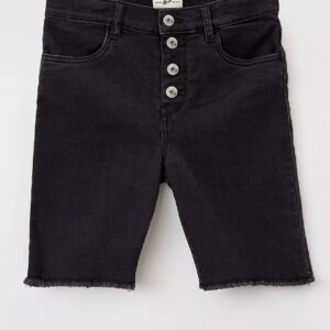 Osh Kosh Big Girl's Bermuda Jean Shorts- Black VAT $35.61