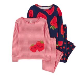 Carter's Toddler Girl 4-Piece Strawberry Pajamas VAT $32.17