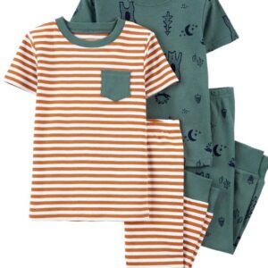 Carter's Toddler Boy Camping Pajamas- Green/Orange- VAT $30.52