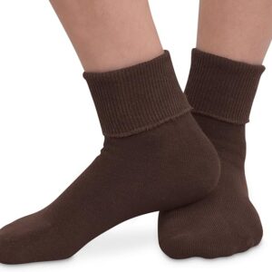 Jefferies Girls Seamless Turn Cuff Socks VAT $10.71