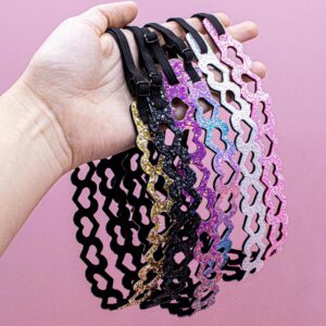 Frogsac Girls Glitter Elastic Adjustable Headbands VAT $5.50