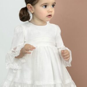 Abel & Lula Baby Gir Ivory Tulle Dress VAT $118.64