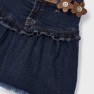 Mayoral Big Girl Frayed Denim Skirt w Belt VAT $44.72