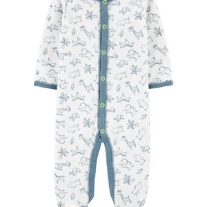 CARTER'S  BABY B IVORY ANIMALS SLEEPN'PLAY  $15.84 VAT