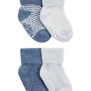 Carter's Baby Boy 4 Pack Sock Set- Blue VAT $16.55