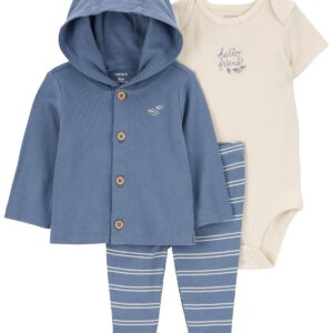 Carter's Baby Boy 3 Piece Cardigan Set- Blue VAT $24.70