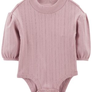 Carter's Baby Girl Pointelle Bodysuit- Pink VAT $13.20