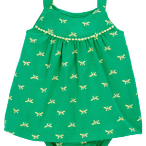 Carter's Baby Girl Butterfly Sunsuit- Green VAT $17.47