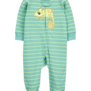 Carter's Baby Boy Chameleon 2 Way Sleep & Play Pajamas- Green VAT $15.54
