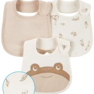 Carter's Baby 3 Piece Bib Set- Tan VAT $22.69