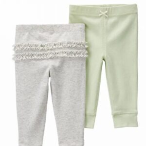 Carter's Baby Girl 2 Piece Ruffle Set- Heather VAT $22.28