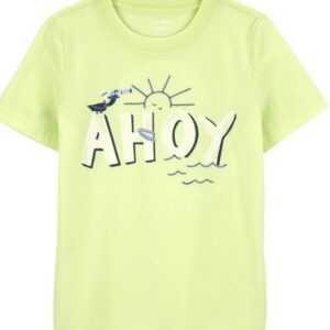 Carter's Toddler Boy Ahoy T-Shirt- Lime Green VAT $18.57