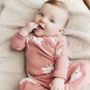 Carter's Baby Girl Floral Side Snap Sleep & Play Pajamas and Cap Set Pink VAT $16.33