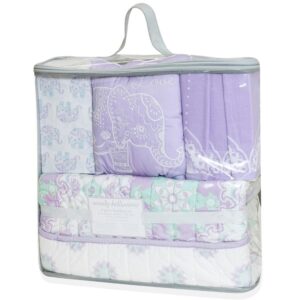 WENDY BELLISSIMO SAWYER COLLECTION - LILAC ANYA 4PC BEDDING - $242.00 VAT 00 VAT