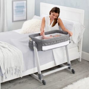 Delta By the Bed City Sleeper Bassinet- Grey Tweed VAT $292.05