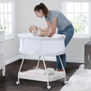 Delta Sweet Dreams Bassinet with Airflow Mesh/ Infinity VAT $198.00