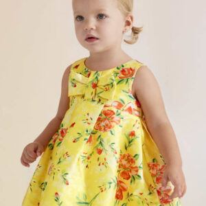 Abel & Lula Lemon Mikado Print Dress Baby VAT $115.00