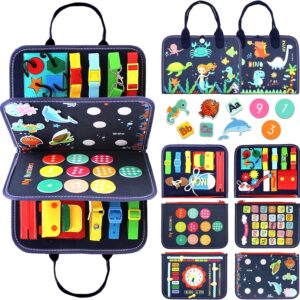 Qizfun Busy Board Montessori Toy- Dino VAT $61.85