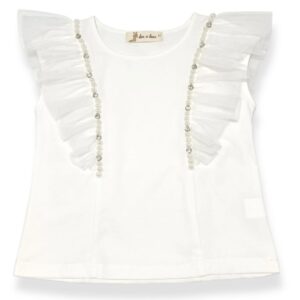 Doe a Dear Big Girl Flutter Sleeve Embellished Tee VAT $42.63