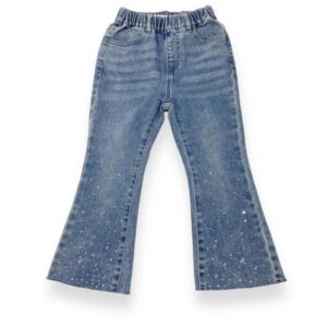 Doe a Dear Big Girl Clear Stone Flare Jeans VAT $61.87