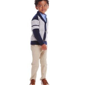 Andy & Evan Boy Cardigan & Pant Set- Grey Heather VAT$81.49