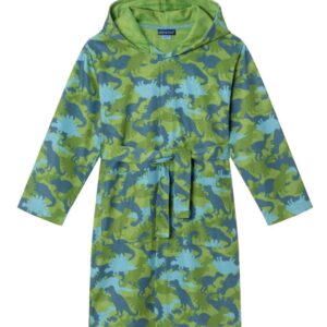 Andy & Evan Boys Jersey Knit Robe- Green Dino VAT $46.42