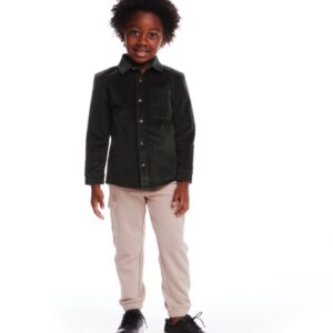 Andy & Evan Boys Button Down Shirt- Green VAT $49.50