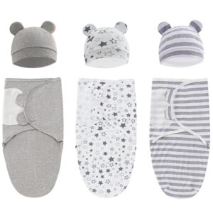 ATONGQI Organic Baby Swaddle Sleep Sacks  0-3mths - Grey VAT$16.49