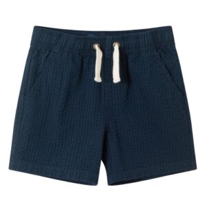Andy & Evan Seersucker Shorts- Navy VAT $39.18