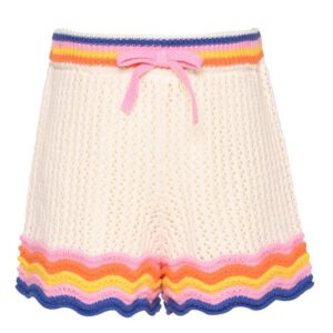 Hannah Banana Tween Girl Scalloped Crochet Short- Ivory VAT $66.00