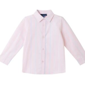 Andy and Evan LS Button Down Shirt with Bow Tie-Pink 4T VAT $31.97