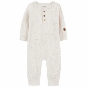 Carter's Baby Boy Drop Needle Rib Jumpsuit VAT $17.33