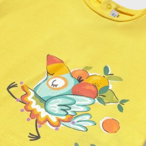 Mayoral Baby Girl Short Sleeve T-Shirt- Amarillo VAT $24.26