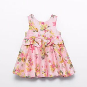 Abel & Lula Baby Girl Linen Dress- Fucsia VAT $111.27
