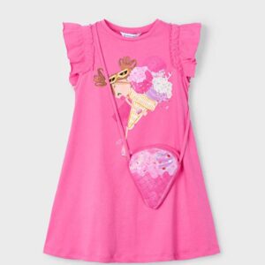 Mayoral Toddler Girl Dress w Bag- Camelia VAT $56.60