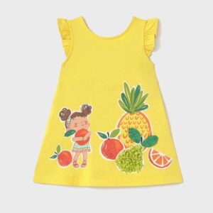 Mayoral Girls Dress w Headband- Amarillo VAT $33.88