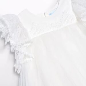 Abel & Lula Baby Girl Guipur Tulle Dress- Nata VAT $148.04