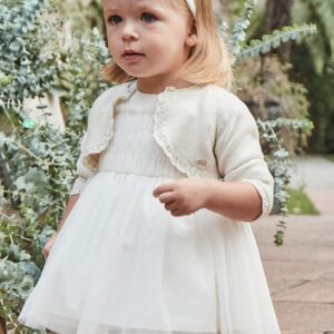 Mayoral Baby Girl Glitter Dress- Crudo VAT $75.27