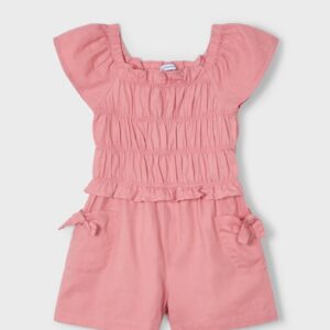Mayoral Girls Romper- Salmon VAT $61.99