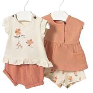 Mayoral Baby Girl knit Set- Peach VAT $71.61