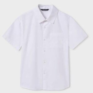 Mayoral Boys Short Sleeve Dress Shirt- Blanco VAT $43.32