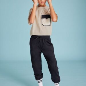 Mayoral Boy's Basic Cuffed Fleece Trousers- Negro VAT $35.81