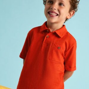 Mayoral Boy's Short Sleeve Polo- Rojo VAT $37.54