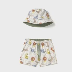 Mayoral Baby Boy Swim Shorts w Hat- Lienzo VAT $37.54