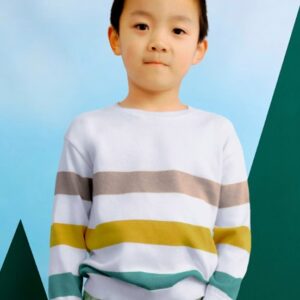 Mayoral Boys Striped Sweater Laurel- Oro VAT $43.31