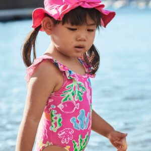 Mayoral Girls Printed Swimsuit- Fucsia VAT $37.73