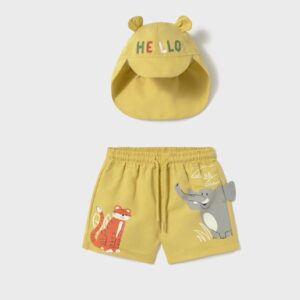 Mayoral Toddler Boy Swim Shorts w Hat- Oro VAT $37.54
